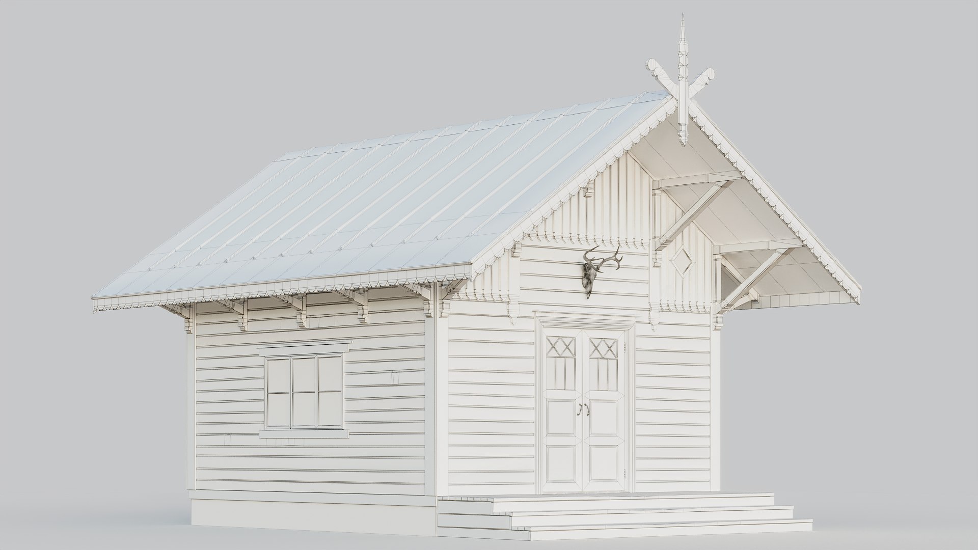 Traditional Finnish Cabin model - TurboSquid 2078293