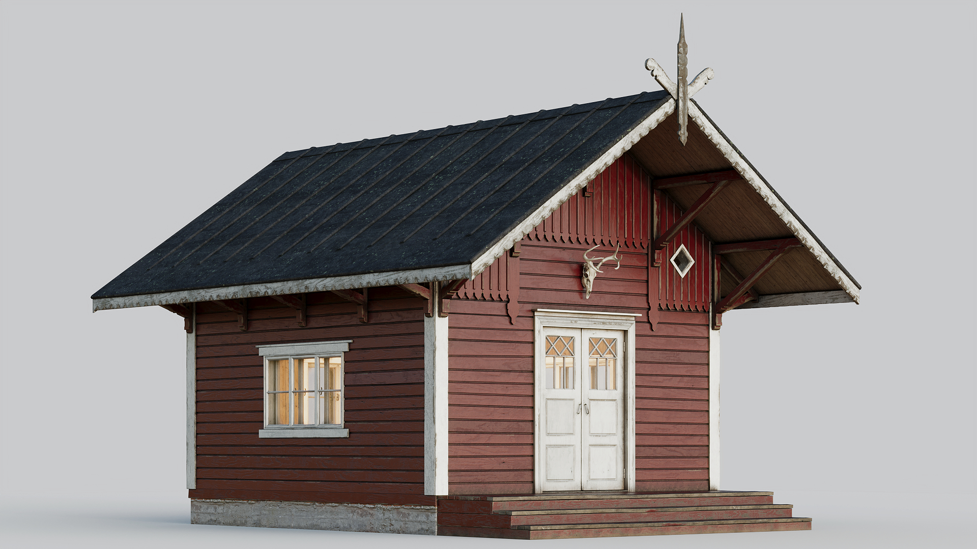 Traditional Finnish Cabin model - TurboSquid 2078293