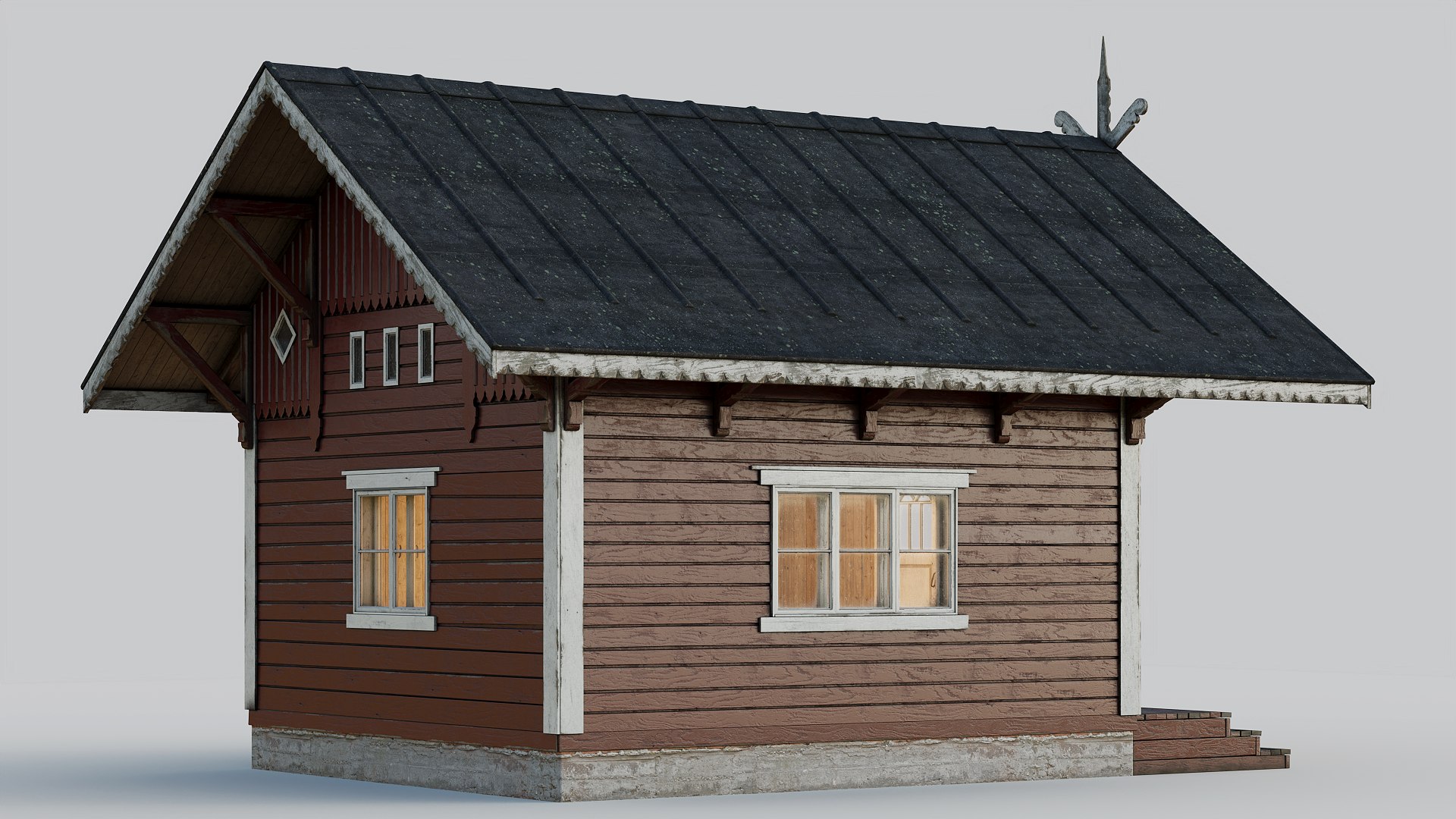 Traditional Finnish Cabin model - TurboSquid 2078293