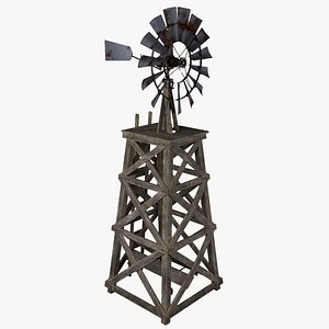 Rusty Wild West Windmill