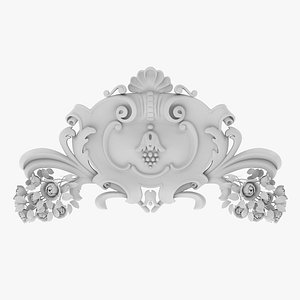 Cartouche Ornament 043 3D
