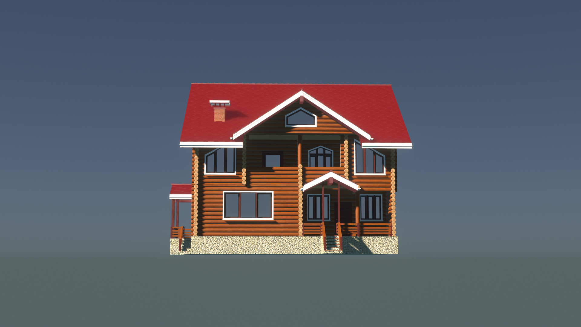 3D Log House - TurboSquid 1710840