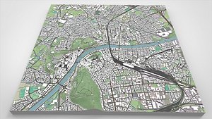 Cityscape Salzburg Austria 3D model