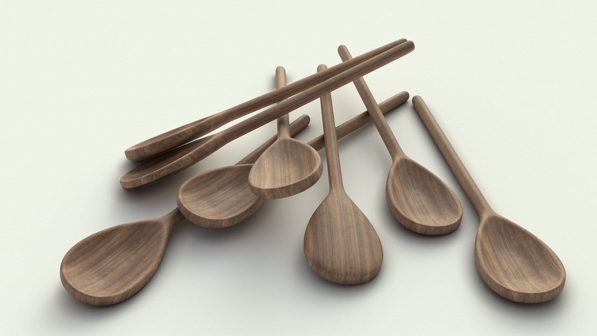 Wooden Spoon 3D Model - TurboSquid 2000069