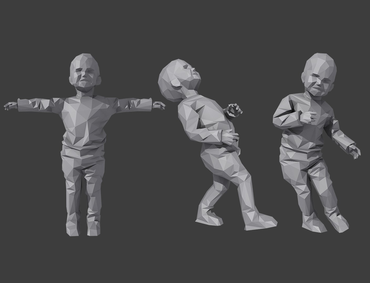 Rigged Childrens Pack 3D Model - TurboSquid 1276849
