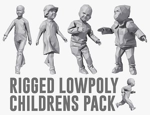 Rigged Lowpoly Childrens Pack
