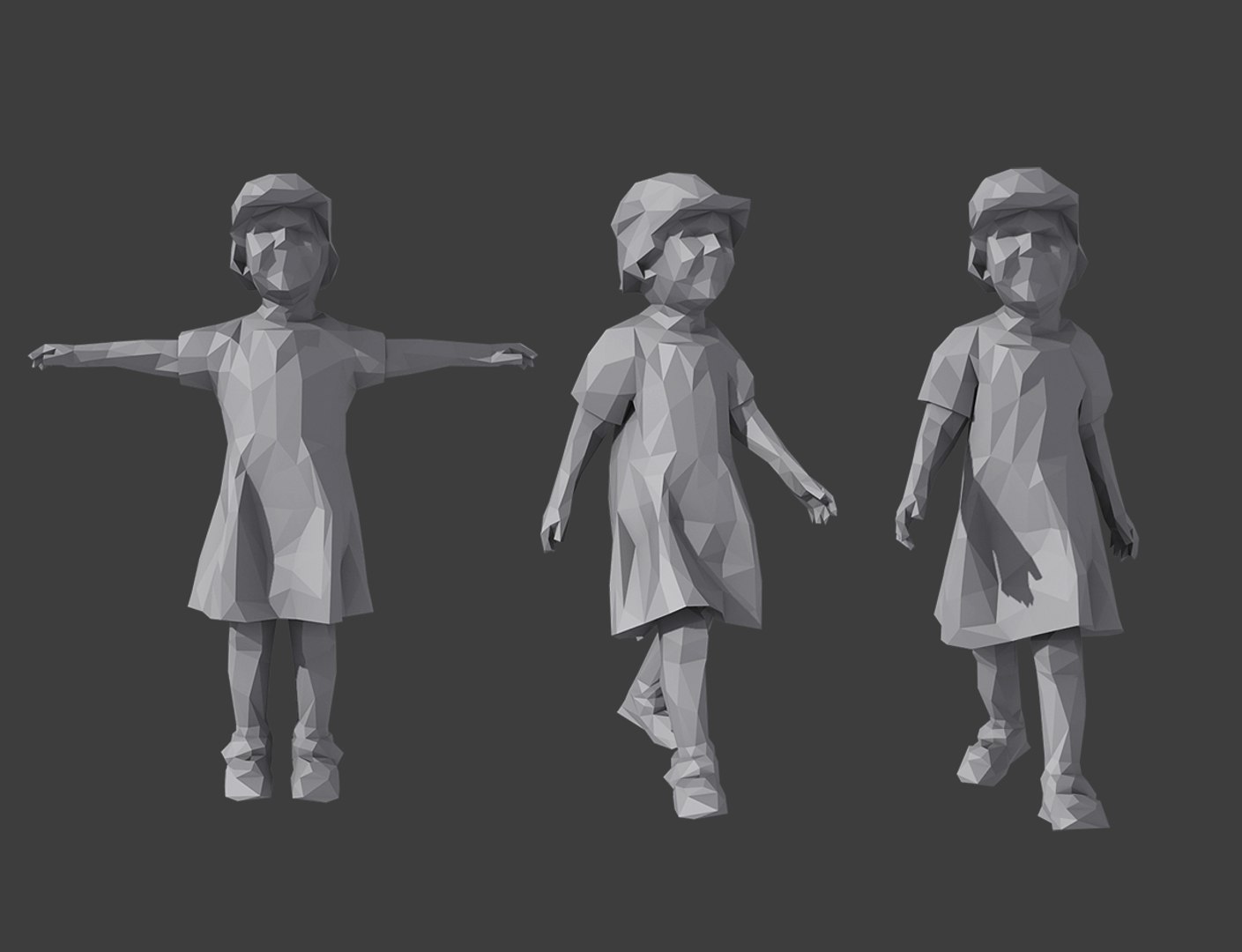 Rigged Childrens Pack 3D Model - TurboSquid 1276849