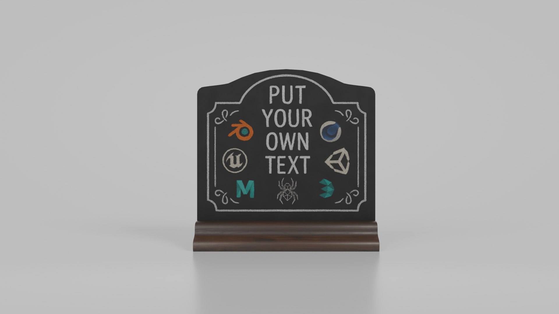 Customizable Countertop Crowned-Top Chalkboard with Ogee Stand 3D model https://p.turbosquid.com/ts-thumb/z6/fXkCNd/C2/r_3/png/1746537346/1920x1080/fit_q87/032da106e8cddc19e693bc5d25e8f3dbeefe1cf9/r_3.jpg