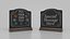 Customizable Countertop Crowned-Top Chalkboard with Ogee Stand 3D model