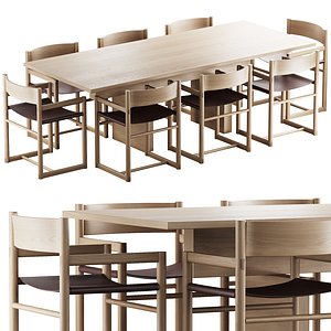 331 Plane Dining Table and Passenger Chair