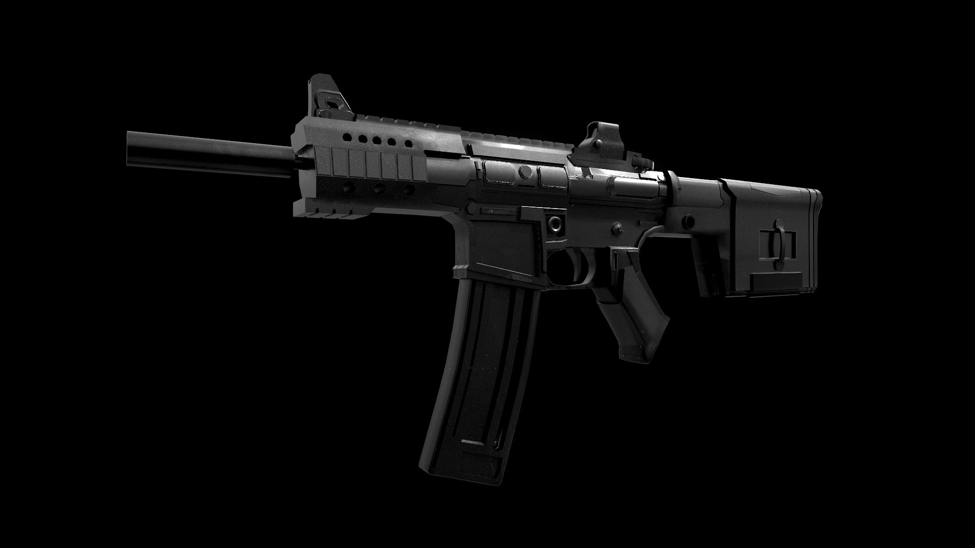 CQR Rifle Gun 3D Model - TurboSquid 2149110