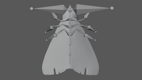 Fully rigged low poly Moth 3D model - TurboSquid 1761622