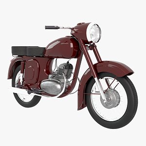 3D Classic Motorcycle
