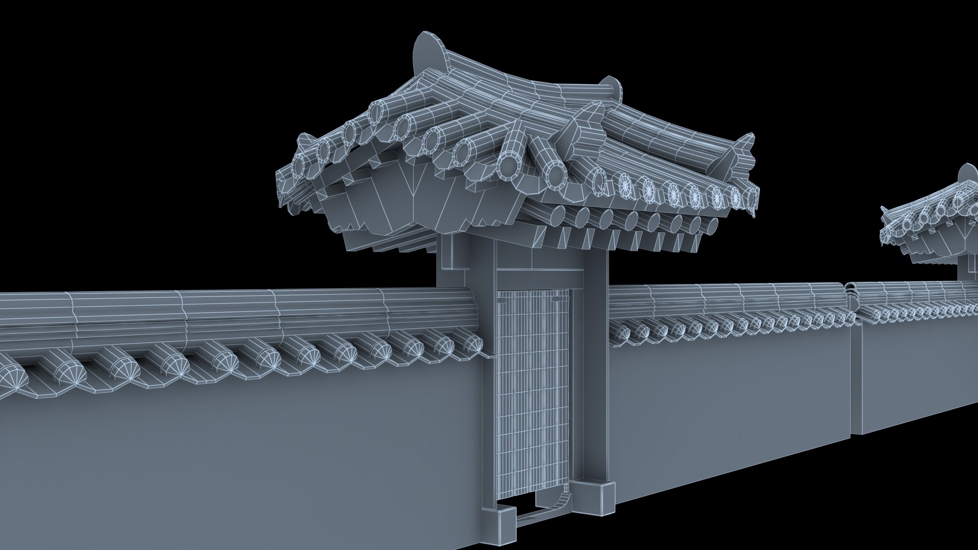 Korea House Hanok Side Door Model - TurboSquid 2019930