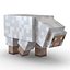 Minecraftの羊は3Dモデルを装備