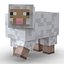 Minecraftの羊は3Dモデルを装備