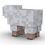 Minecraftの羊は3Dモデルを装備