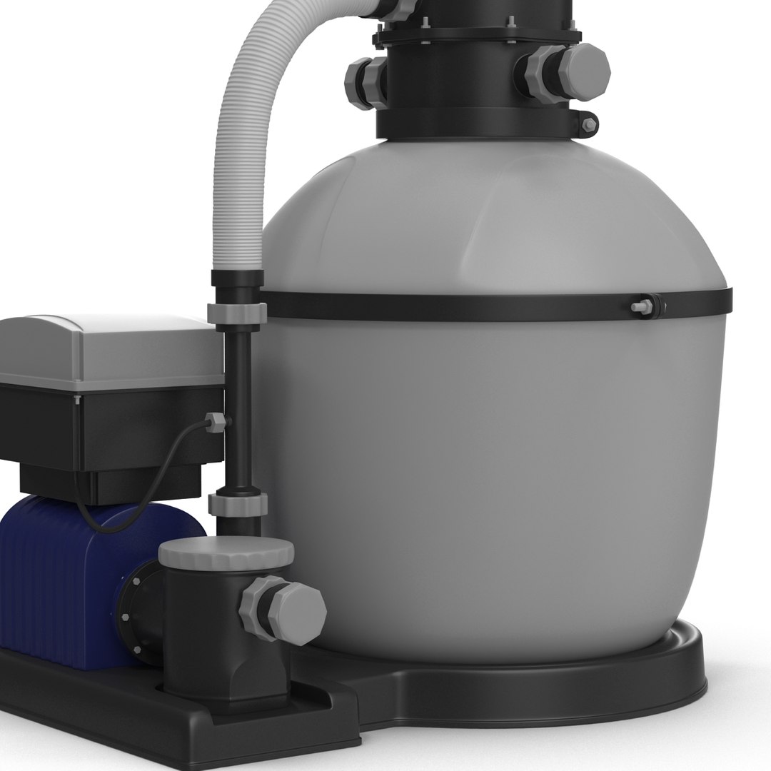 3d Swimming Pool Water Filter Model