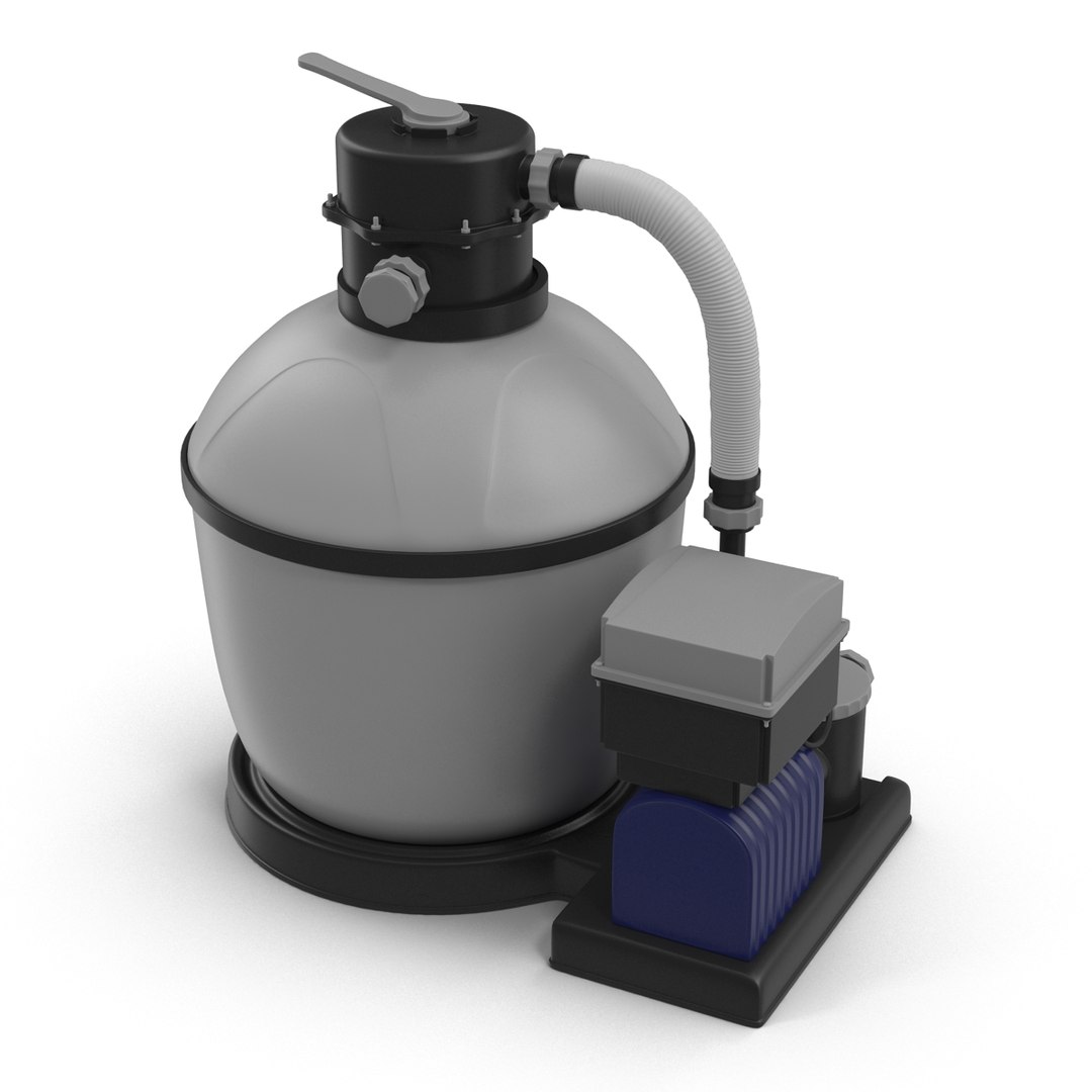 3d Swimming Pool Water Filter Model