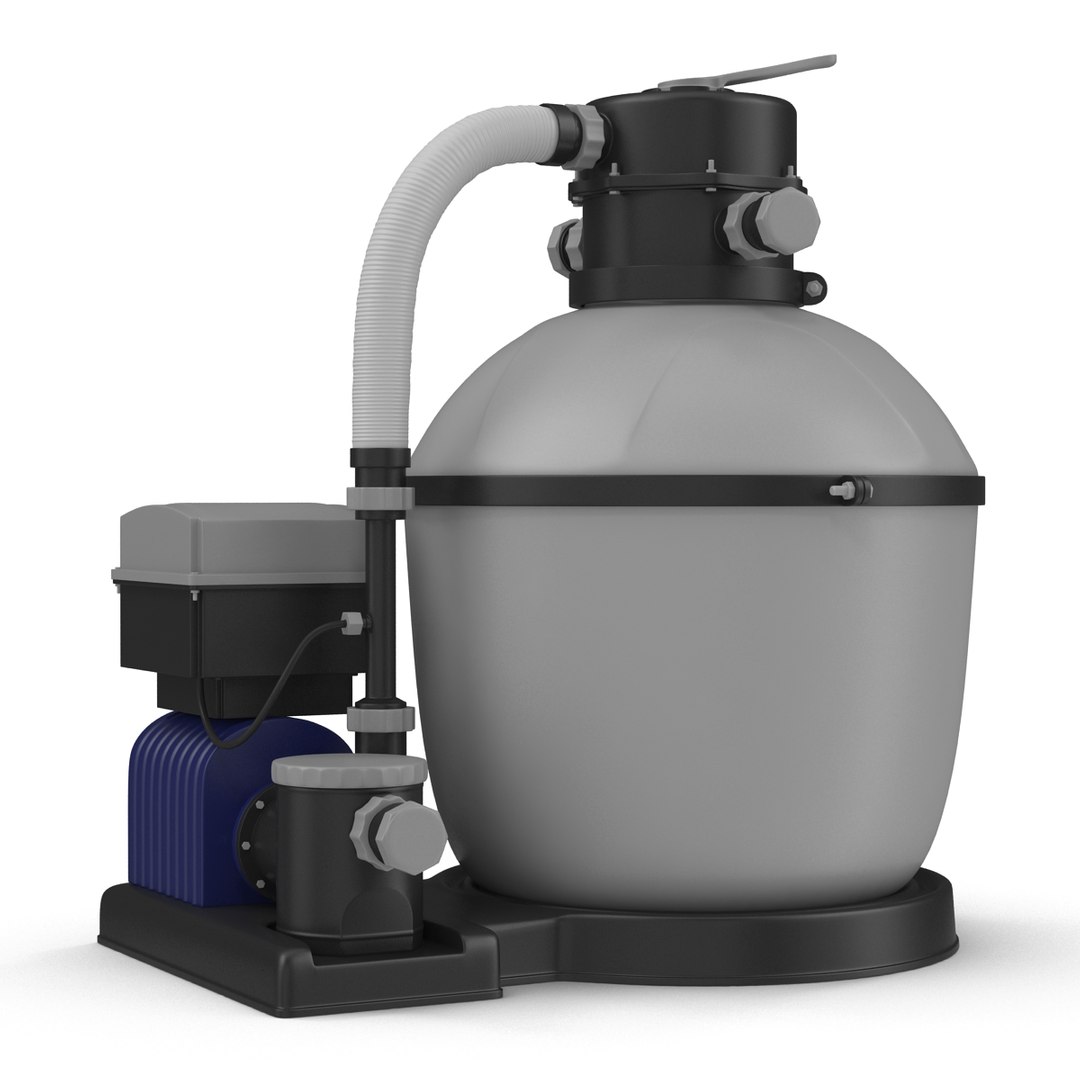 3d Swimming Pool Water Filter Model
