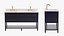 ROBERTSON CONSOLE DOUBLE SINK SINK UNDER THE COUNTERTOP