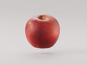 Red Apple fruit 3d model