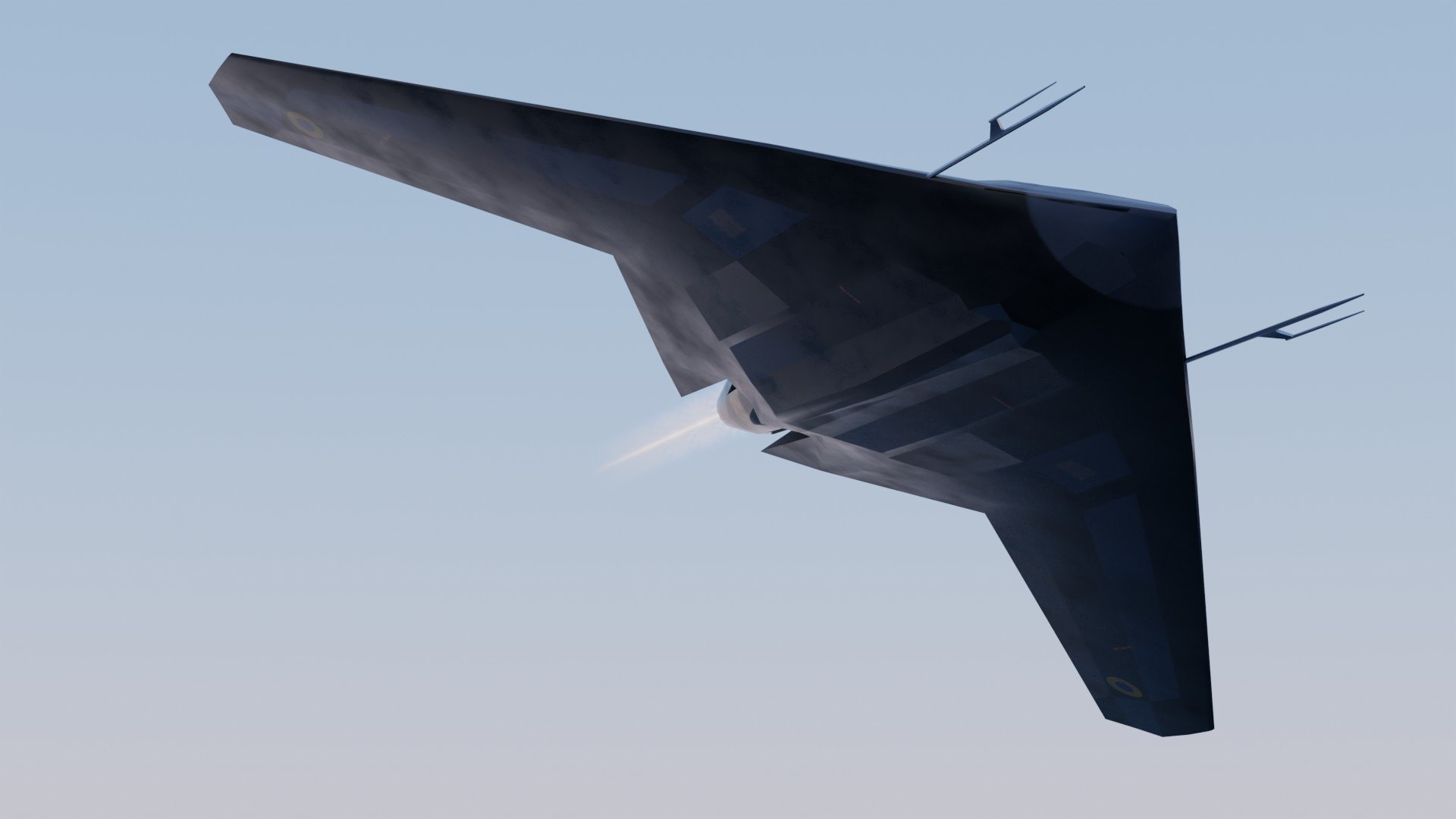 Sukhoi S-70 Okhotnik 3D model https://p.turbosquid.com/ts-thumb/z7/3Ck9oj/SJ/preview11/jpg/1681680465/1920x1080/fit_q87/32218f386557263464e00d2aade6dcb08eab6787/preview11.jpg
