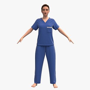 3D Medical Cloth 001 Female 03 PBR 8K