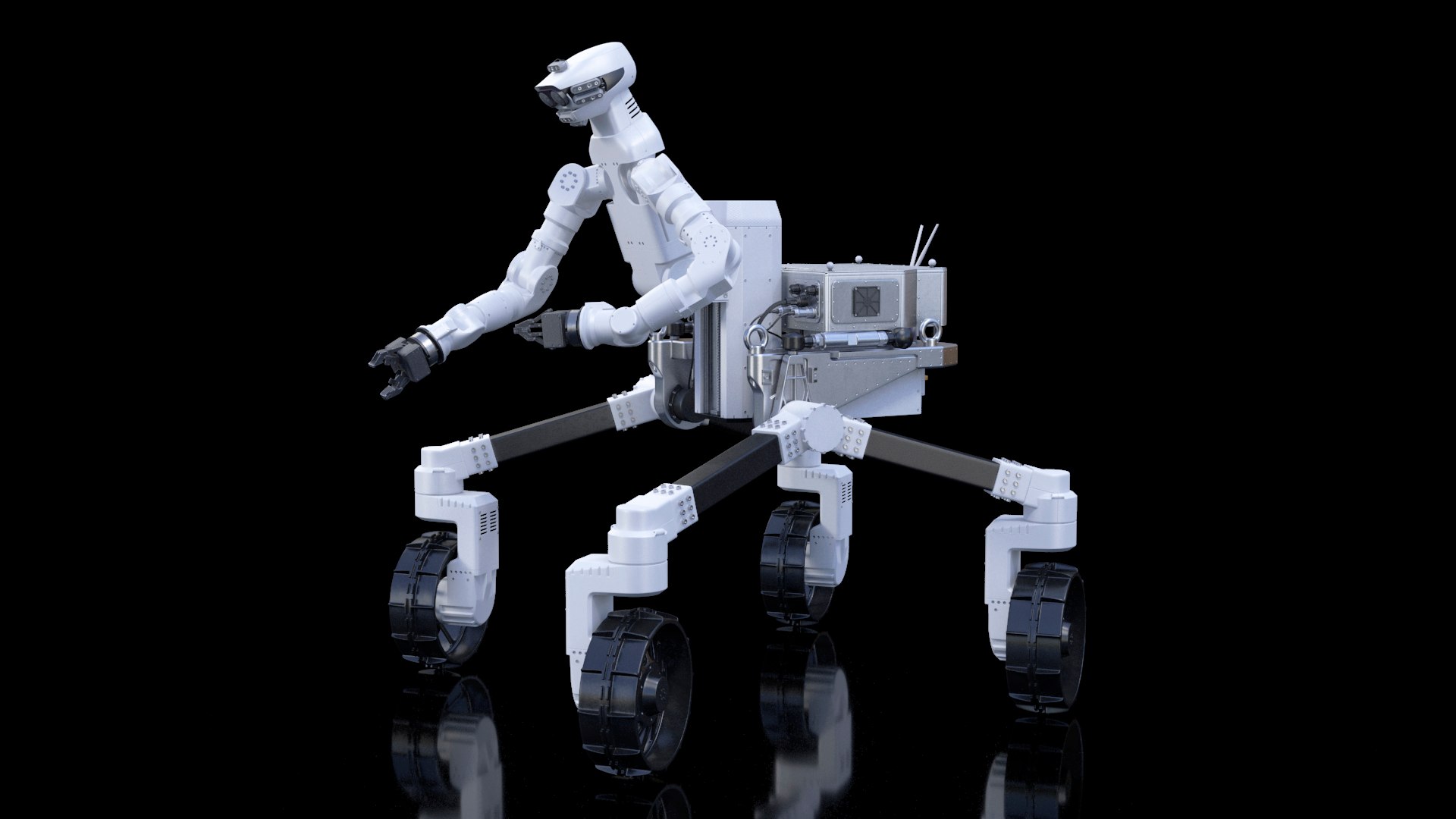 Lunar Robotic Rover Rigged for Maya 3D model preview