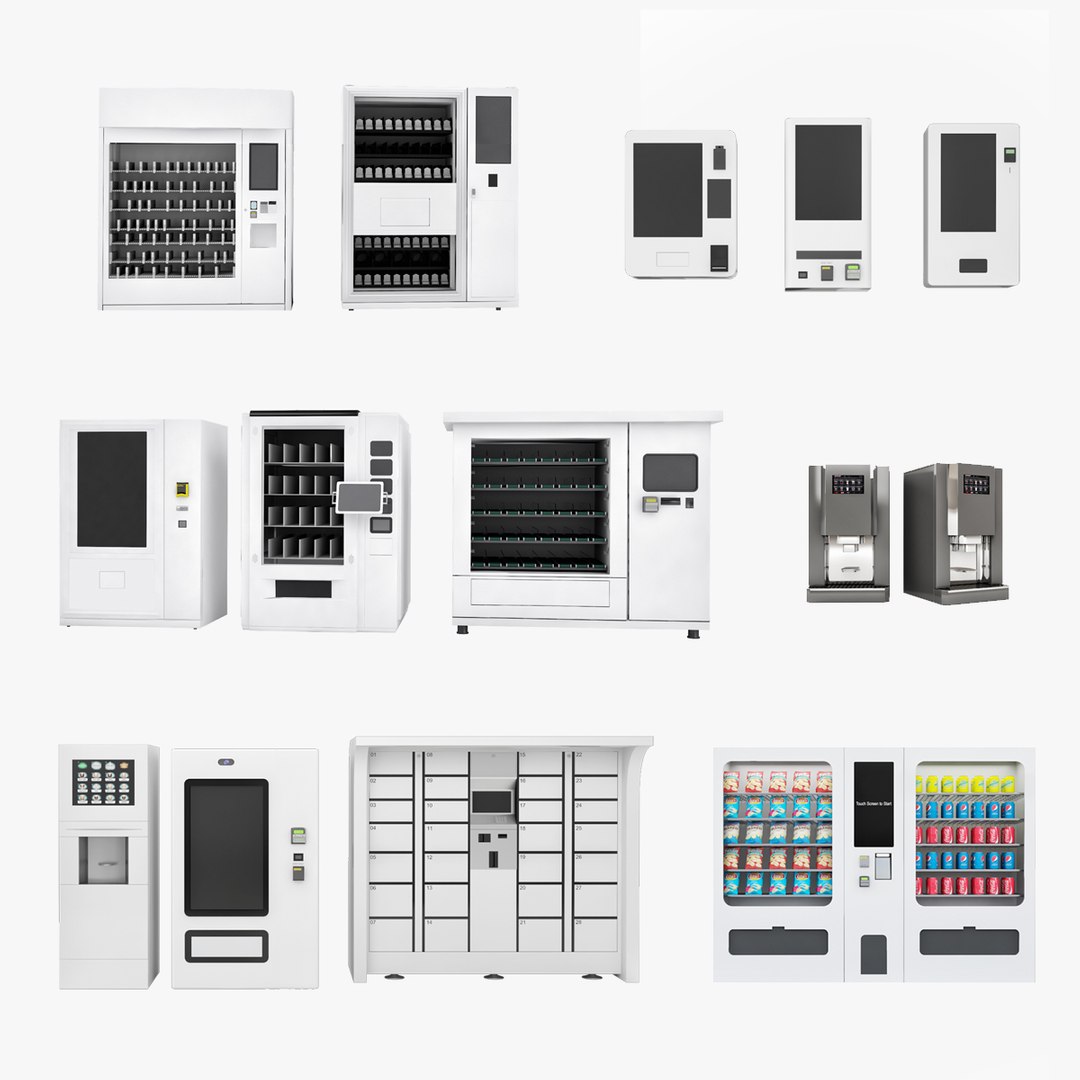 3D Vending Machines 13 In 1 - TurboSquid 2040592