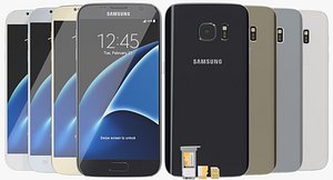 realistic samsung galaxy s7 3ds