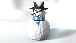 3d snow man
