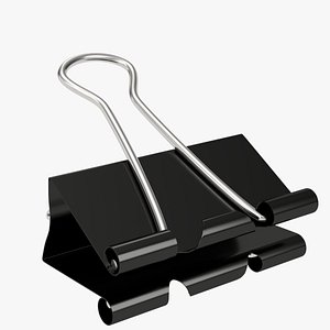3D Half open binder clip