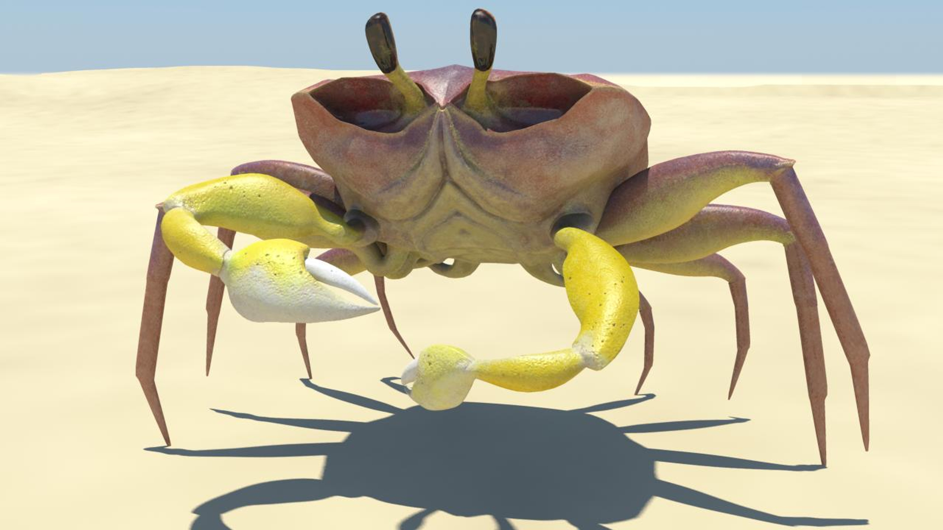 Maya Crab Rigged Animation