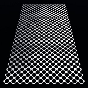 Perforated panel with 66 percent opening 25O87
