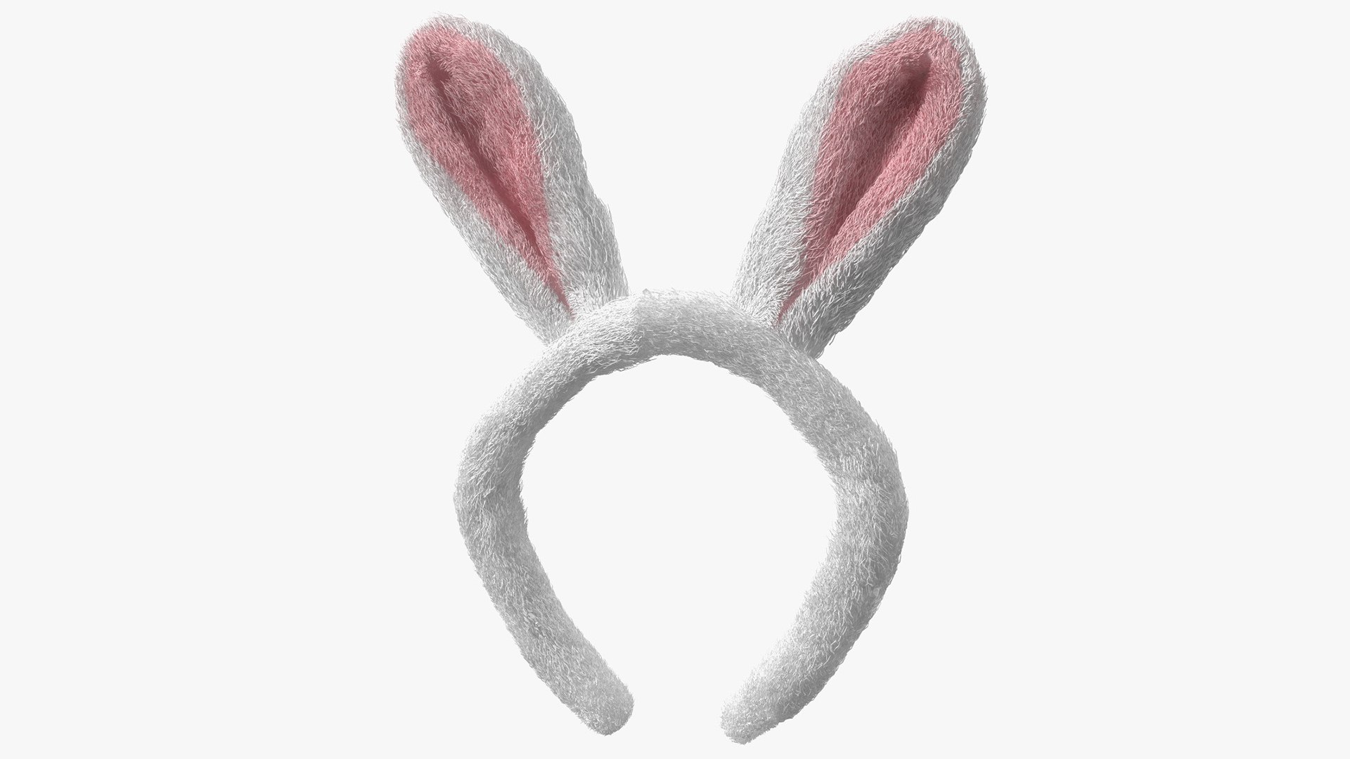 Bunny Ears Headband Fur 3D model preview