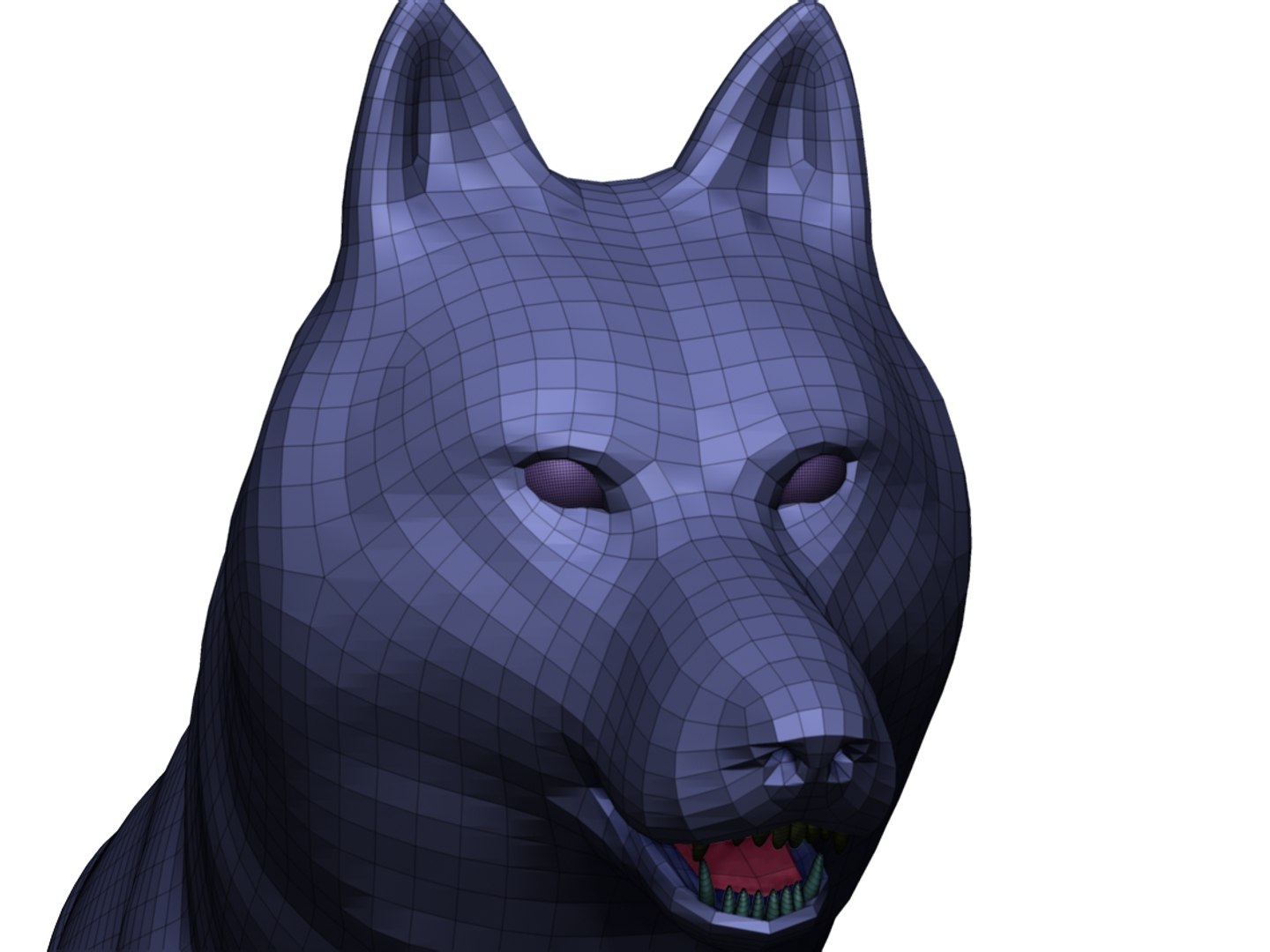 Wolf Basemesh Sculpting 3D Model - TurboSquid 1149161