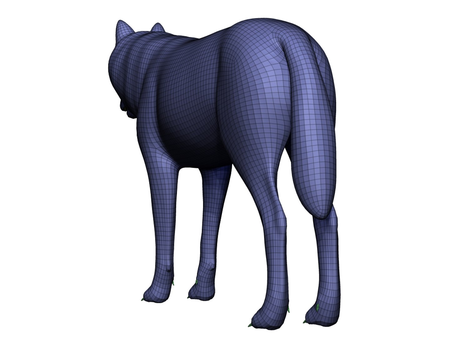 Wolf Basemesh Sculpting 3D Model - TurboSquid 1149161