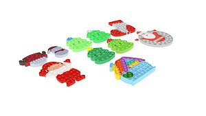 Christmas Pop It Fidget Toys Set