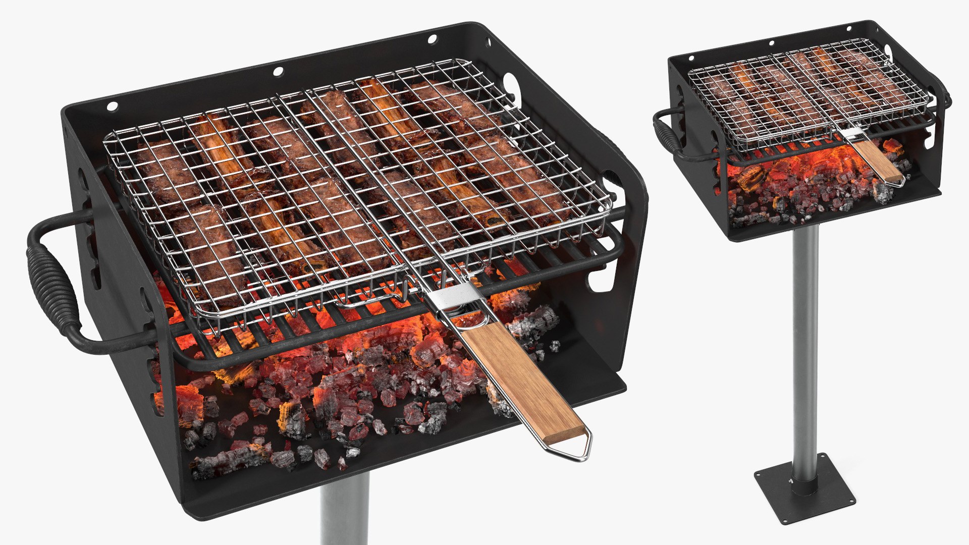 Grilled Pork Ribs 3D model preview