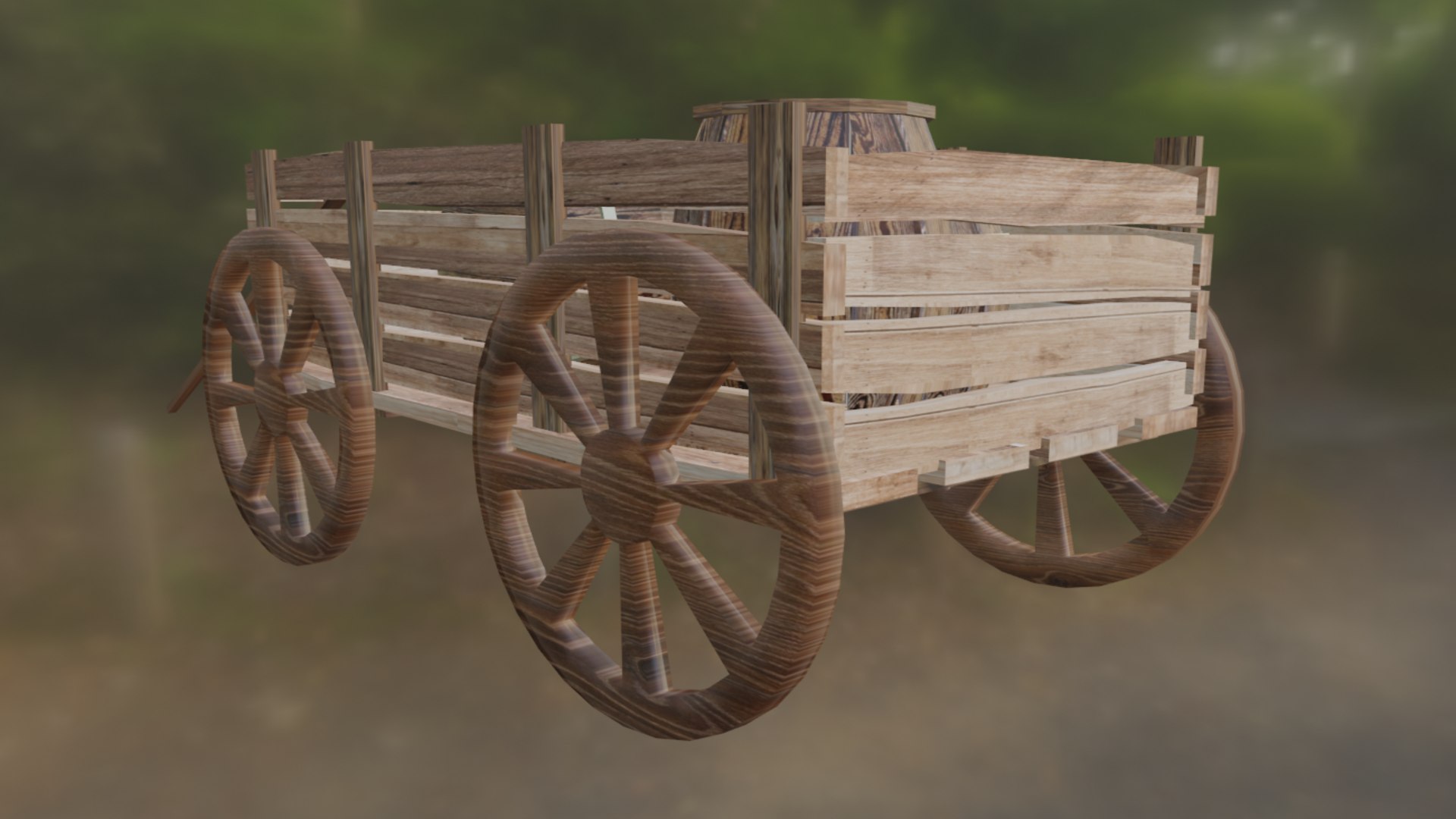 FarmCart And 3 Barrels 3D - TurboSquid 2113366
