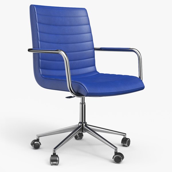 Office Chair Blue 3D