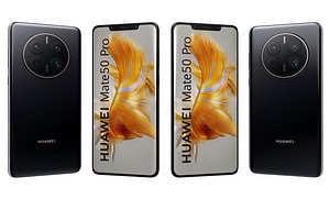 3D model Huawei Mate 50 Pro All Colors