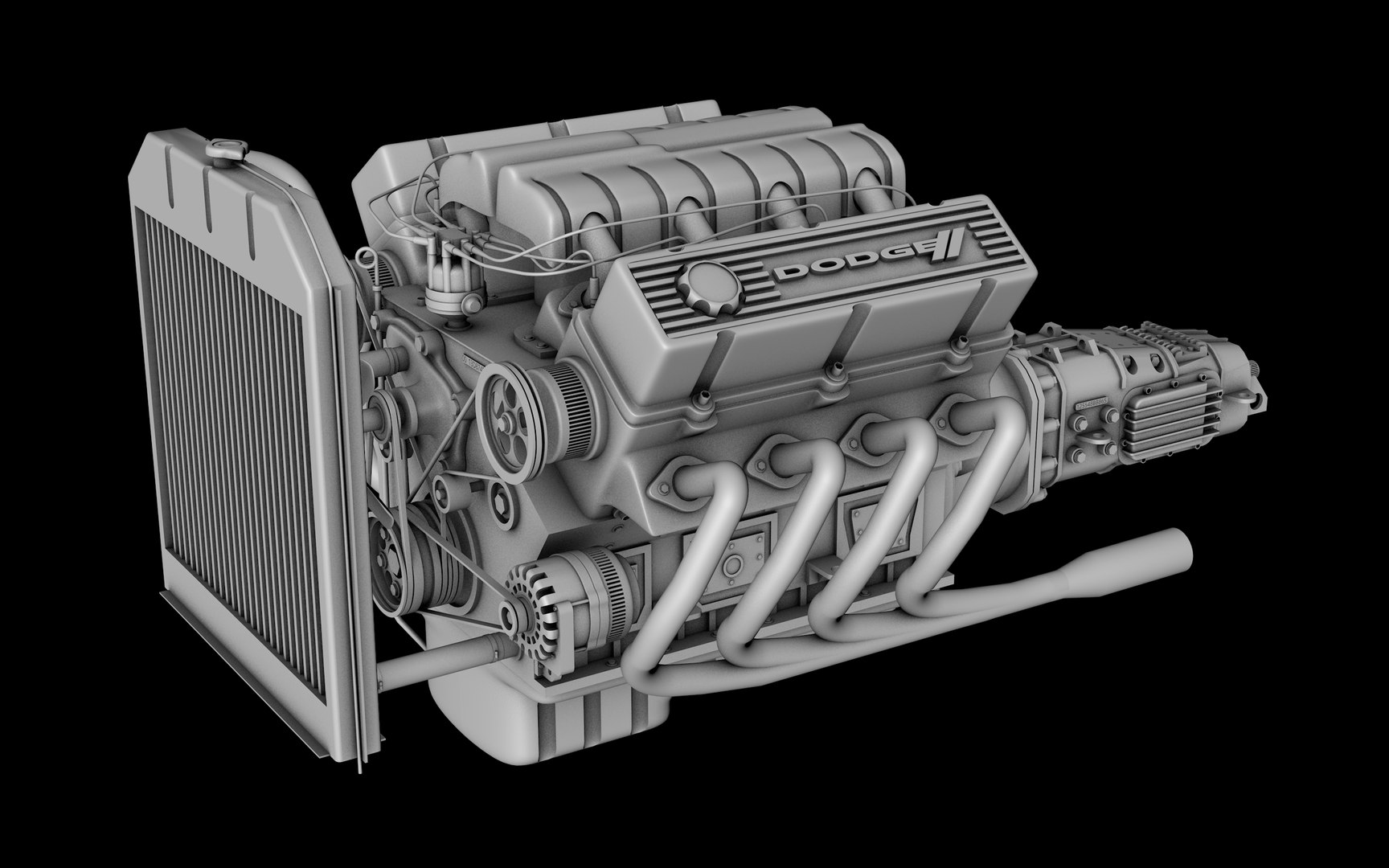 Car engine Animated | 3D model