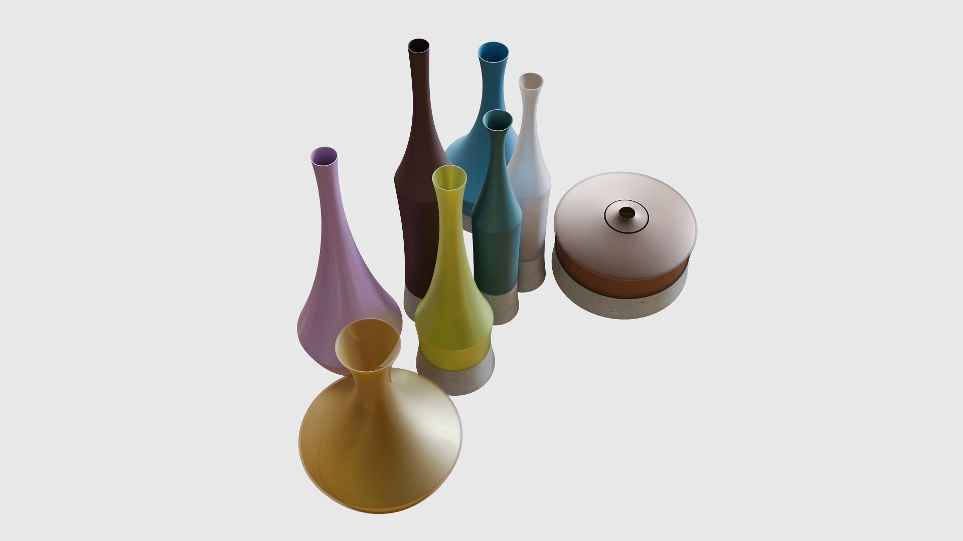 Vase Set 3 Model - TurboSquid 1556532