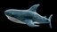 3D Stuffed Toy Shark IKEA Blahaj Rigged PBR