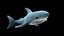 3D Stuffed Toy Shark IKEA Blahaj Rigged PBR