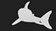 3D Stuffed Toy Shark IKEA Blahaj Rigged PBR