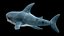 3D Stuffed Toy Shark IKEA Blahaj Rigged PBR