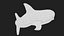 3D Stuffed Toy Shark IKEA Blahaj Rigged PBR